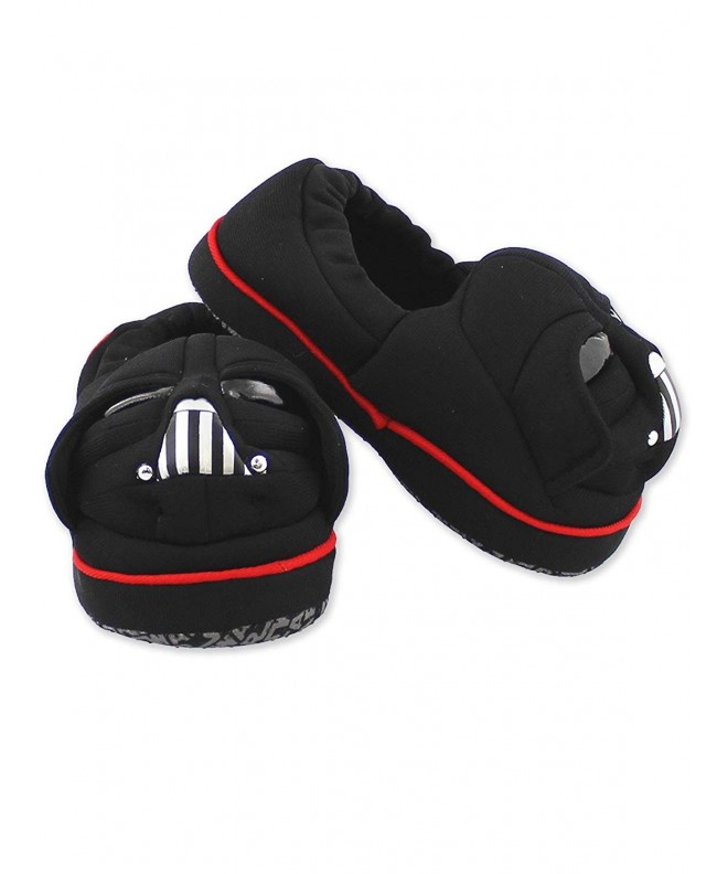Slippers Star Wars Darth Vader Toddler Boy's Plush A-Line Slippers with 3D Head - Black - CA18KKARYEG $39.32