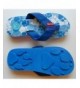 Slippers Flip Flops Slippers - Wolf Print Sandals for Girls and Boys - Fun for Kids (4 - 8). - Blue - CT12HYZ8T2B $30.79