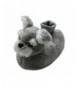 Slippers Fuzzy Schnauzer Dog Slippers for Toddler Kid Black - Grey - CC12F50DH47 $27.14