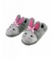 Slippers Kids Bunny Plush Bootie Slippers Warm Winter Non-Slip Shoes Boots for Girls Boys - Grey - 3d Plush Bunny - CP128WZCD...