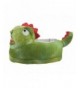 Slippers Boy's/Girl's Dinosaur Slippers with Anti-Skid Rubber Sole House Shoes - Green - CS18NAR32ZC $33.23
