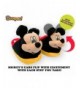 Slippers Animated Mickey Mouse Plush Slippers - Ultra Soft and Fuzzy - Ears Flap as You Walk - CV12NB57E7N $34.27