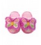 Slippers Plush Animal Non-Skid Slippers - Size 11-12 5-6 Years Old - Pink Butterfly - C011LEPOYTF $29.93