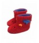 Slippers Winter Dinosaur Bootie Slipper Warm Fleece Comfy Cute Cartoon House Shoes for Toddler and Little Kid - Red - C318H83...