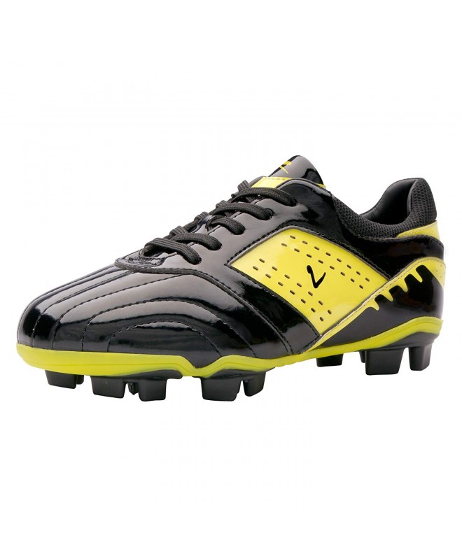 Soccer Youth Soccer Cleat - Kids' Soccer Cleats Black - Neon Yellow - CK11C8RYUXN $50.32