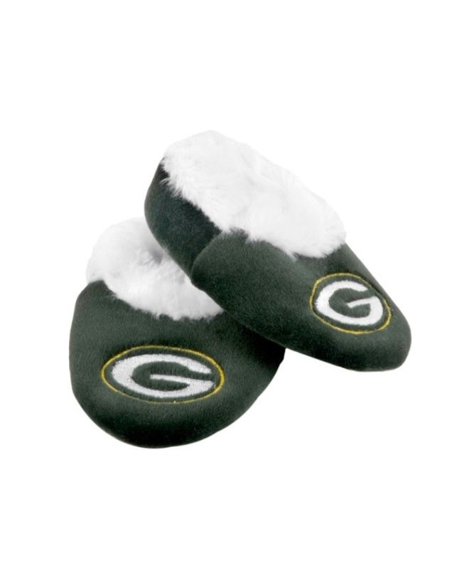 Slippers Green Bay Packers Logo Baby Bootie Slipper Small - CR113T4AXRP $19.54