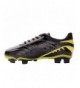 Soccer Youth Soccer Cleat - Kids' Soccer Cleats Black - Neon Yellow - CK11C8RYUXN $44.17