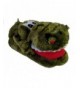 Slippers Kids Cartoon Alligator Green Plush Hard Bottom Slippers (Little/Big Boys) - CZ18LQQHH5H $49.45