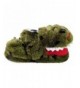 Slippers Kids Cartoon Alligator Green Plush Hard Bottom Slippers (Little/Big Boys) - CZ18LQQHH5H $49.45