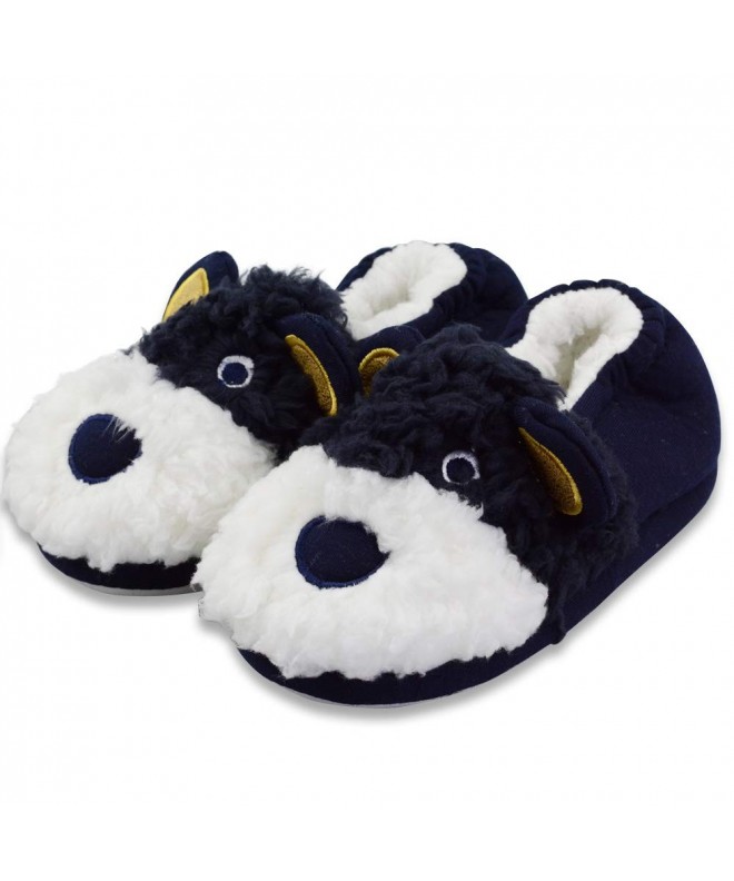 Slippers Kids' Cute Cotton Bear Warm Soft Anti-Slip Indoor Outdoor Slippers - Bear - CI18LTR394W $25.29