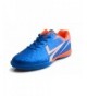 Soccer Kids Mens Indoor Soccer Shoes Fustal Football Light Weight Sneakers - Blue - CO18I98E6EO $64.46
