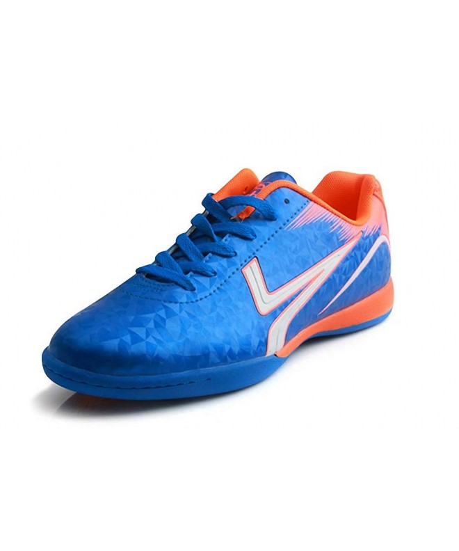 Soccer Kids Mens Indoor Soccer Shoes Fustal Football Light Weight Sneakers - Blue - CO18I98E6EO $58.01