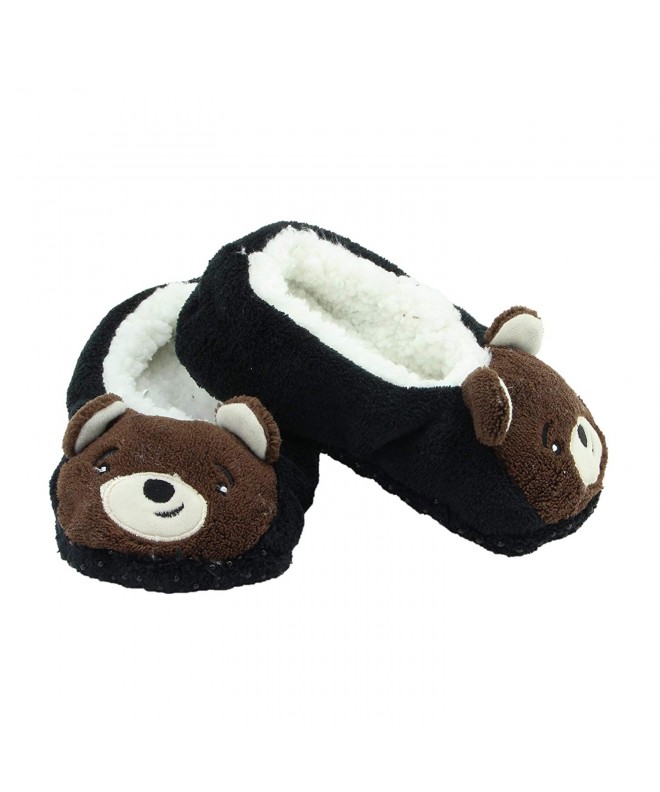 Slippers Kid Slippers - Child Slippers + Skid Resistant + Super Soft - Keep Your Kiddo's Feet Warm - Bear - CE1876M4CSZ $22.92