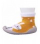 Slippers Slipper for Toddler Baby Anti-Slip Socks Soft Bottom Winter Knit Non-Slip Booties Shoes - Yellow Rabbit - CW18LUT0ZD...
