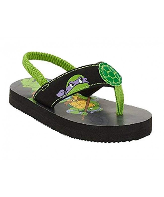 Slippers Toddler Boys' Beach Flip Flop - Green & Black - CF17WY9U2ND $22.75