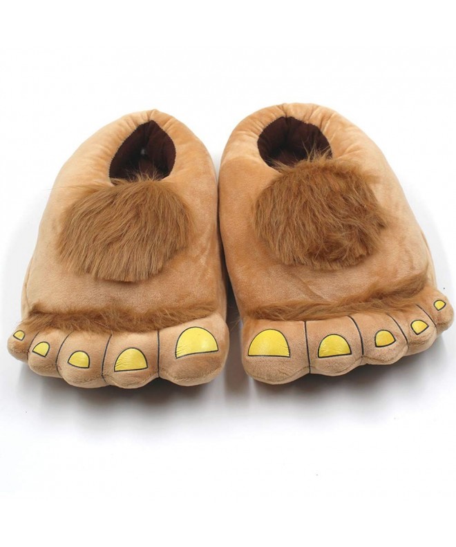 Slippers Kids Furry Monster Adventure Slippers - Warm Winter Monster Feet Slippers Boys Girls - CN18KRRZ9OA $22.20