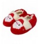 Slippers Little Kids/Girls Soft Warm Slippers Toddler Indoor Cute Slip-on Shoes - Santa-red - C018I6OLA76 $26.06