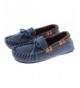 Slippers Kids Boys All Over Denim Mocassin Shoe Moccasin - Denim Blue - CP12H33IF4V $38.25