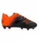 Soccer Liga FG Soccer Shoes for Kids - Firm Ground Outdoor Soccer Shoes for Kids - Black/Orange - CZ18M6OL328 $55.47
