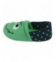 Slippers Little Kids Girls Boys Comfy Cute Indoor Home Anti Slip Fuzzy Slippers Boots - Green&navy Blue - CA12MZGV1I1 $40.52