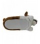 Slippers Boys 3D Thick Plush Corgi Dog Slippers - CF18LNN9W8I $40.05