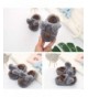 Slippers Toddler Mouse Slippers Girls Boys Cute Cartoon Fleece Elastic Band - Grey - C018I476MNG $27.69