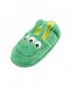 Slippers Kid Cute Indoor Home Anti Slip Soft Plush Stuffed Animal Warm Foot Slippers Boots-with Heels-Christmas - Green - CD1...