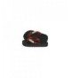 Slippers Kids Black with Orange-Red Strap Slipper - Red - CG110OOEQO5 $30.60