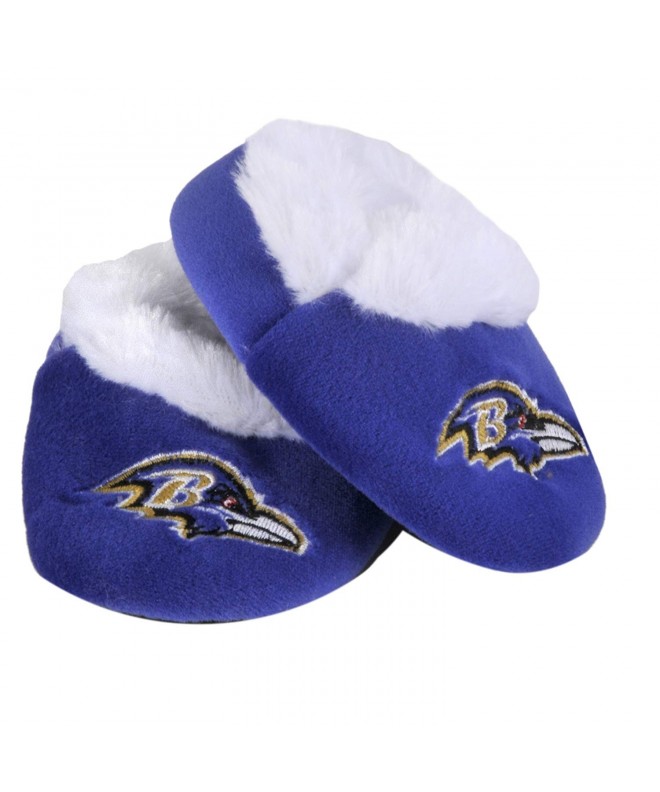 Slippers Baltimore Ravens Logo Baby Bootie Slipper Extra Large - C2113T4AY51 $29.31