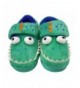 Slippers Girls/Boys Monster Slippers with Soft Memory Foam Anti-Slip Rubber Sole for Indoor Outdoor Wear - Blue - CQ18NA20O0X...