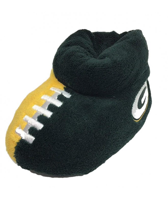 Slippers NFL Childrens Football Plush High Top Slippers Green Bay Packers - CJ182HI9LKA $33.66