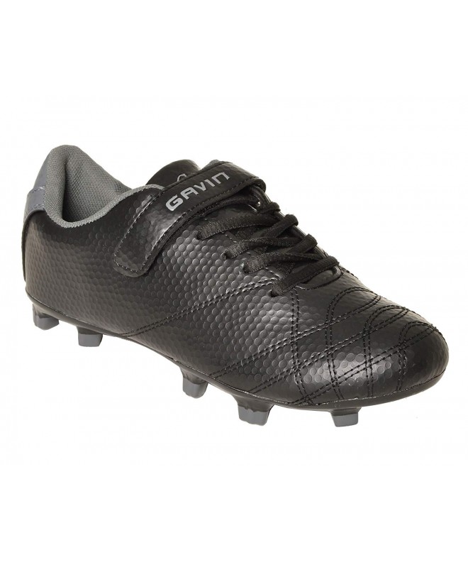 Soccer Boys Soccer Shoes Lightweight Lace Up (Little Kid/Big Kid) - Black - C512O305TQU $101.69
