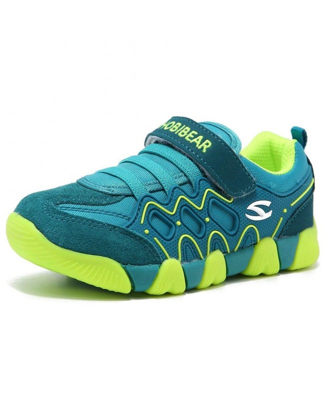 Sneakers Kids Outdoor Sneakers Strap Athletic Running Shoes - Green - C712NFIAXL8 $37.31