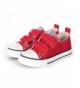 Sneakers Toddler/Little Kid Boy and Girl Classic Adjustable Strap Sneaker - Red - C318GTUO6ZX $37.61