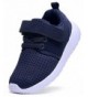 Sneakers Boy's Girl's Casual Light Weight Breathable Strap Sneakers Running Shoe - Navy(update) - C618ESNY9W0 $34.37