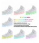 Sneakers Flashing USB Rechargeable Fashion Sneakers for Kids Halloween Xmas School Gift Black - White - C717Z447CQT $51.14