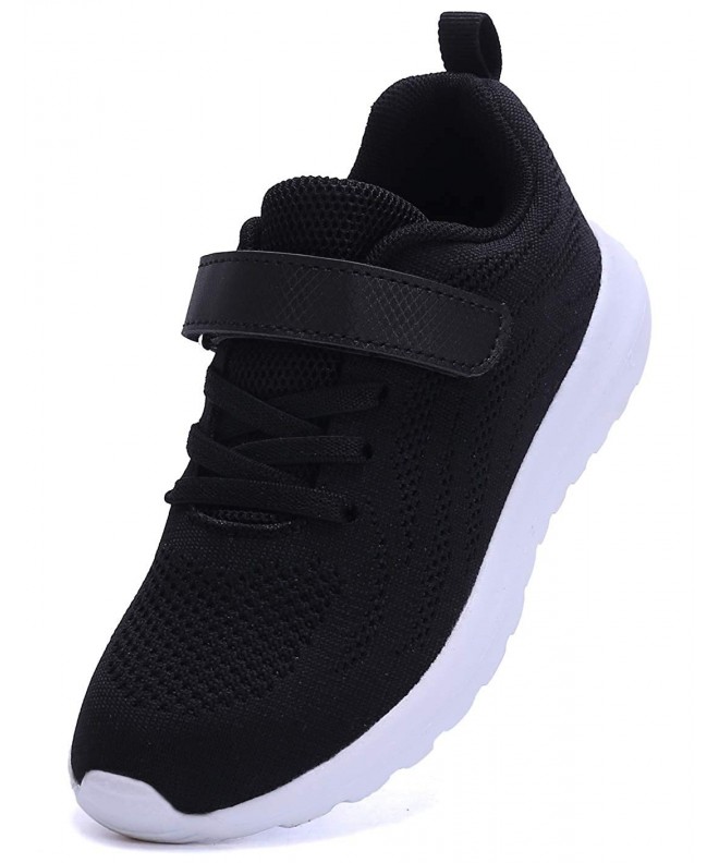 Sneakers Kids Lightweight Sneakers Boys and Girls Cute Casual Sport Shoes(Toddler/Little Kid/Big Kid) - Black1 - C518I359W0Z ...