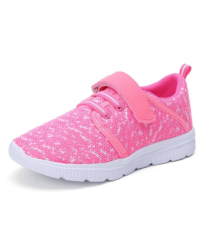 Sneakers Toddler Kid's Cute Casual Lightweight Walking Athletic Shoes Boys and Girls Mesh Strap Sneakers - Pink03 - CL18H6T3O...