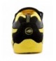 Sneakers Boys Running Sneakers Hook and Loop Girls Light Weight Sport Shoes - F-black/Yellow - C318I90EGSR $42.54