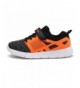 Sneakers Kids Lightweight Running Sneakers Casual Sport Shoes - Black/Orange - CQ1899Z9Z4D $44.77