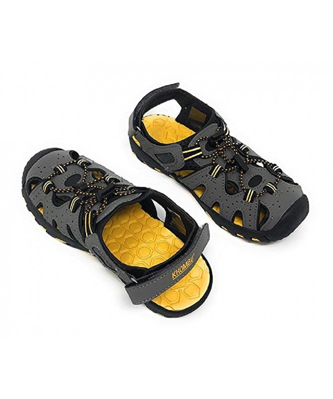 Sport Sandals Kids Athletic Boys Grey Active Sandals (1) - Gray - C918DOE7K3W $52.47