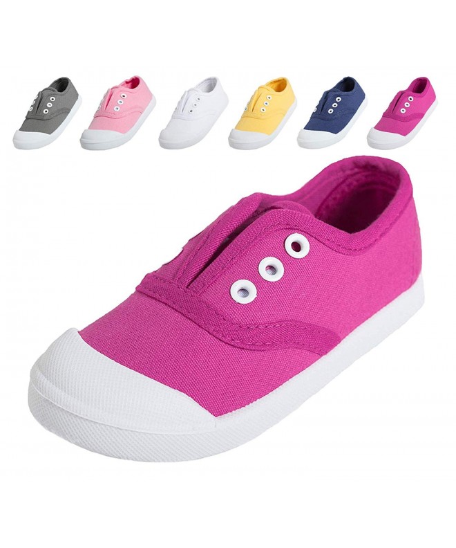 Sneakers Candy Color Kids Toddler Canvas Sneaker Boys Girls Casual Shoes - A-red - CO18KCXR4G2 $25.47