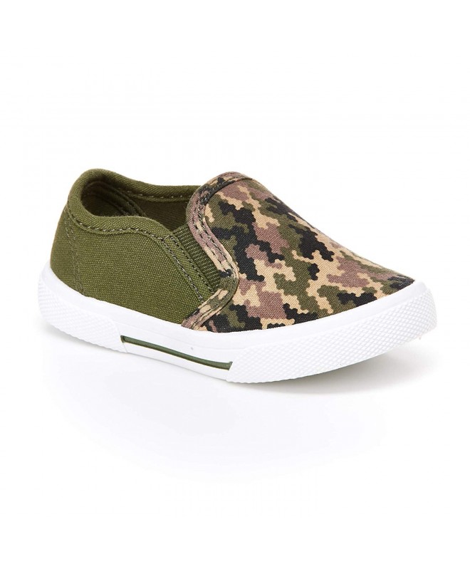 Sneakers Toddler and Little Boys' (1-8 yrs) Phil Casual Slip-On - Green Camo - CU18DLT4X4C $31.32