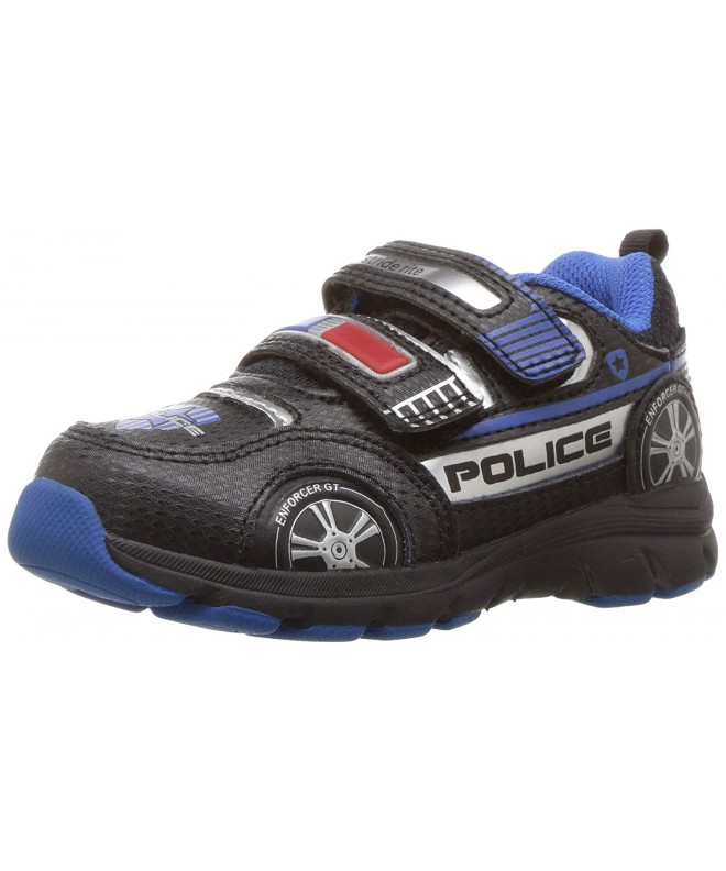 Sneakers Kids' Vroomz Police Car Sneaker - Black/Silver - CZ12O1EGGUN $91.89