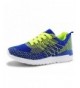 Sneakers Kids Breathable Sneakers Boys Girls Lightweight Casual Running Shoes - Blue/Green - CS18M67789R $32.33