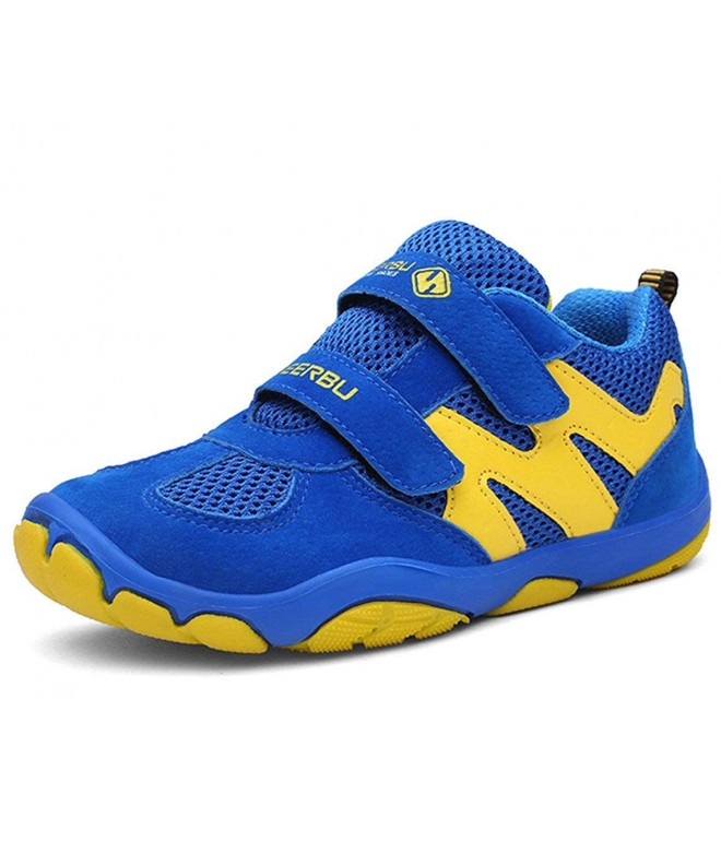 Sneakers Kid's Outdoor Waterproof Sneakers Strap Athletic Running Shoes (Toddler/Little Kid/Big Kid) - Blue/Yellow-02 - CT18E...