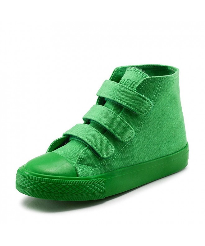 Sneakers High Top Canvas Shoes Kids Toddler Girls Boys Sneakers Lace up School Board Shoes Purple - Green - CC18CK2NA6Y $35.82