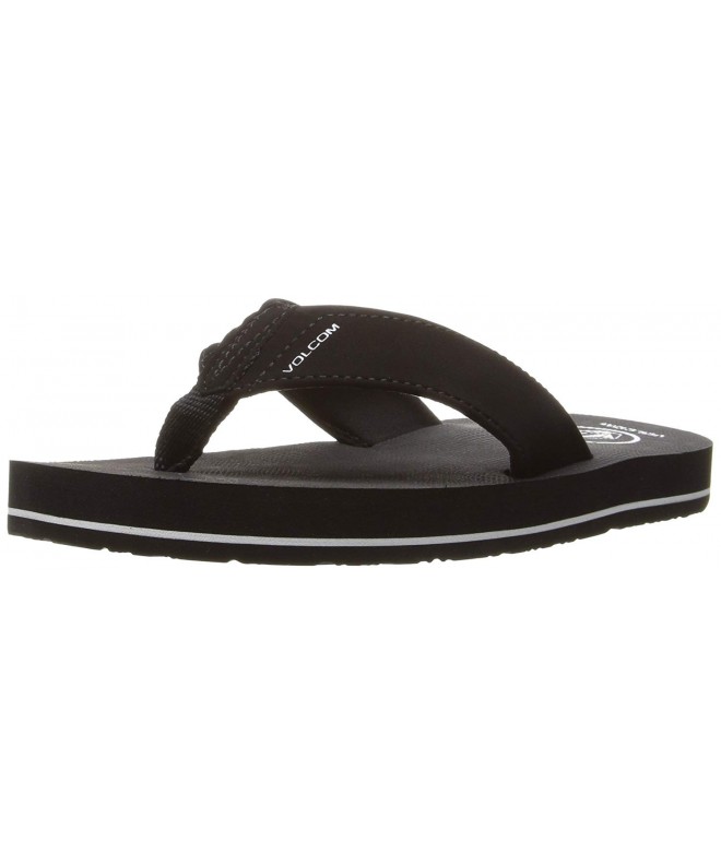 Sport Sandals Kids' Victor Big Youth Sandal Flip Flop - Black - CT12MZZ8F5O $58.71