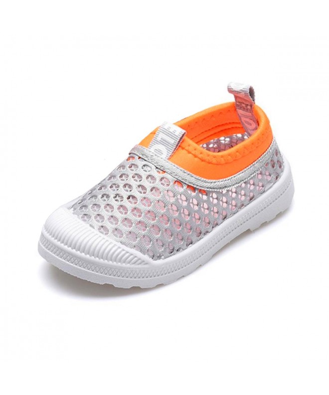Sneakers Kids Slip-on Breathable Mesh Sneakers Summer Beach Water Shoes Toddler/Little Kid - 1-grey - CI18DO5H0HS $22.65