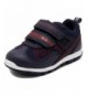 Sneakers Kids Averell Sneakers Double Strap Casual Athletic Shoes (Toddler/Little Kid) - Navy/Red - CA18NG446Y9 $39.23